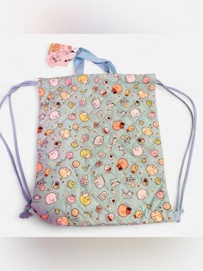 San-X Sumikko Gurashi “Mysterious Friends” Drawstring Gym Sack Blue Japan Import